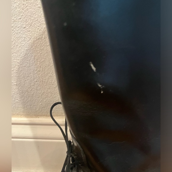 Classic back leather lace up English riding boots. So preppy! GUC! - Picture 7 of 13